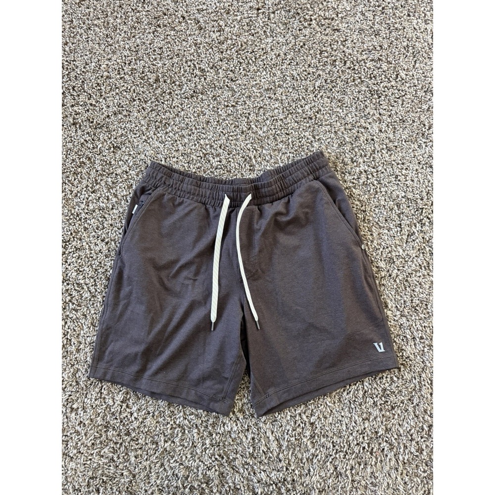 Vuori Ponto Performance Shorts 7" inseam Mens M Brown V344